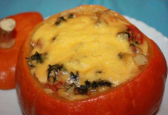 Фаршированная тыква в духовке - вкусные и простые рецепты