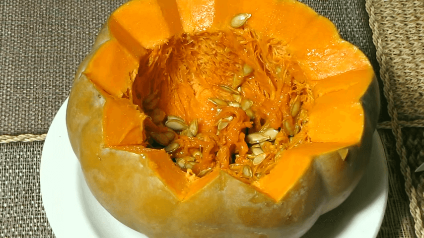 Фаршированная тыква с мясом и картошкой в духовке