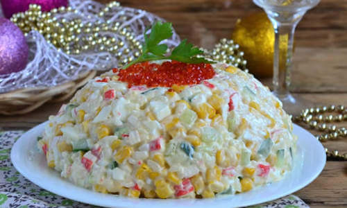 крабовый салат по классическому рецепту