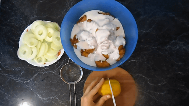 курица в кефире