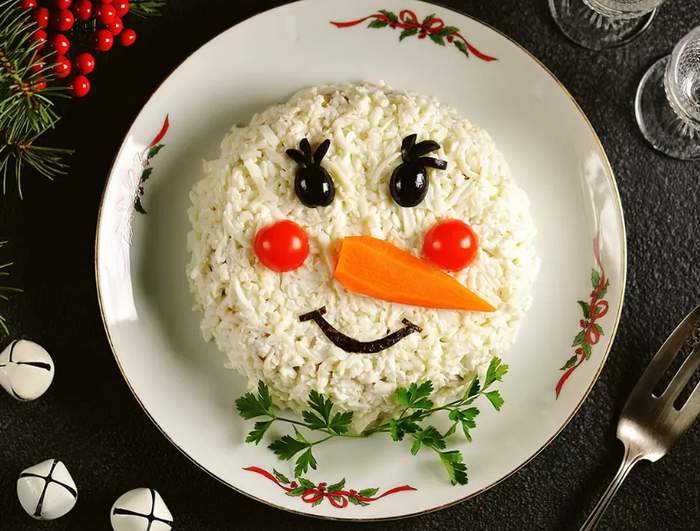 Рецепты салатов на новогодний стол для детей и взрослых - красиво и вкусно